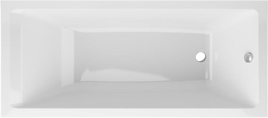 Акриловая ванна AM.PM Gem W93A 170x75 см, пристенная, белая, с каркасом, с экраном