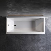 Акриловая ванна AM.PM Gem W93A 170x75 см, пристенная, белая, с каркасом, с экраном