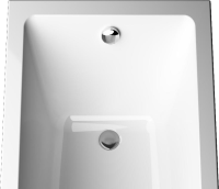 Акриловая ванна AM.PM Gem W93A 170x75 см, пристенная, белая, с каркасом, с экраном