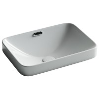 Раковина встраиваемая сверху Ceramicanova Element прямоугольная 460x330x170 мм с переливом цвет белый CN6078