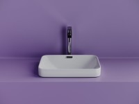 Раковина встраиваемая сверху Ceramicanova Element прямоугольная 460x330x170 мм с переливом цвет белый CN6078