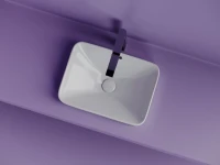 Раковина встраиваемая сверху Ceramicanova Element прямоугольная 460x330x170 мм с переливом цвет белый CN6078