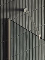 Душевая перегородка Maybahglass MGD-726-5ш 79 см, профиль хром матовый, стекло прозрачное