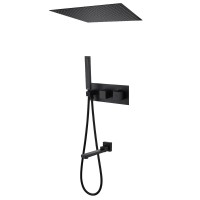 Душевой комплект Abber Daheim AF8254B С ВНУТРЕННЕЙ ЧАСТЬЮ, матовый черный