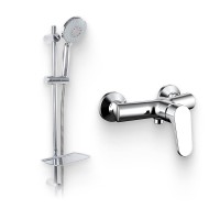 Душевой комплект Смеситель для душа Bravat Eler F9191238CP-01 + Гарнитур Waterfall D154CP-2-RUS