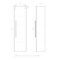 Шкаф-пенал для ванной Velvex Posse 40 верде