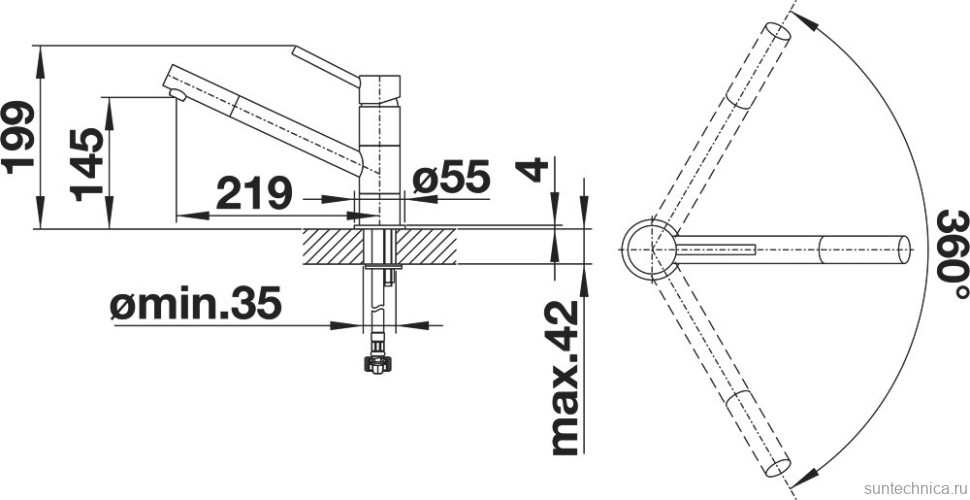 Комплект Мойка Omoikiri Sagami 79 + Смеситель Blanco Kano 521502