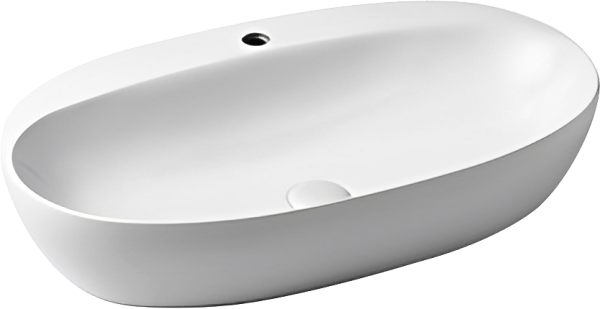 Накладная раковина Azzurra Elegance 90 белая, овальная, фаянс
