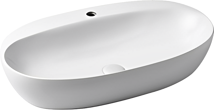 Накладная раковина Azzurra Elegance 90 белая, овальная, фаянс