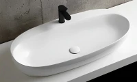 Накладная раковина Azzurra Elegance 90 белая, овальная, фаянс
