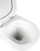 Комплект Унитаз подвесной BOND Oval F01-10 безободковый, с микролифтом, белый + Инсталляция AlcaPlast AM101/1120-4:1 RU M578-0001 кнопка смыва черная