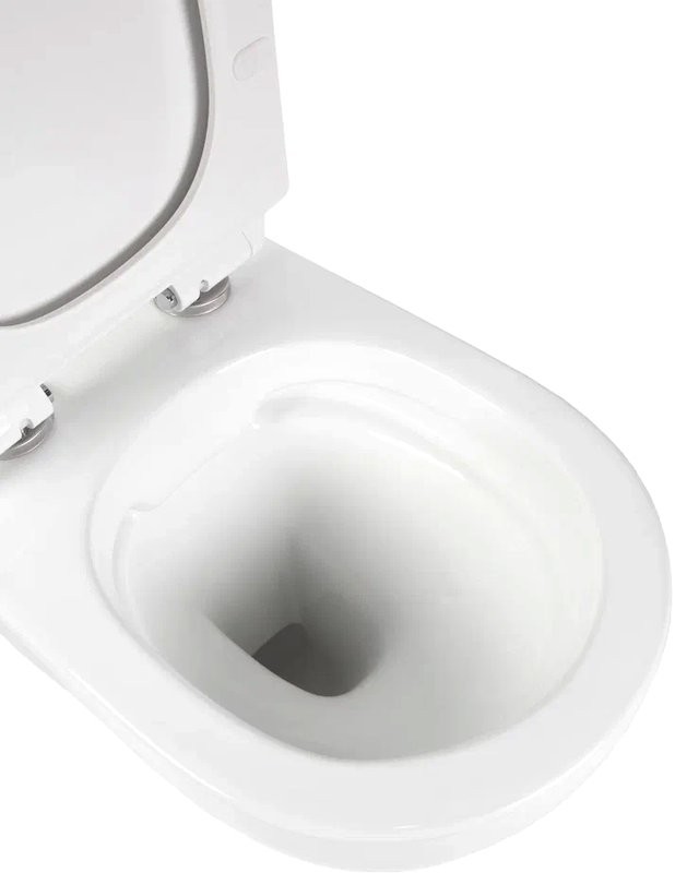 Комплект Унитаз подвесной BOND Oval F01-10 безободковый, с микролифтом, белый + Инсталляция AlcaPlast AM101/1120-4:1 RU M578-0001 кнопка смыва черная