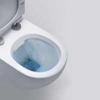 Комплект Унитаз подвесной BOND Oval F01-10 безободковый, с микролифтом, белый + Инсталляция AlcaPlast AM101/1120-4:1 RU M578-0001 кнопка смыва черная