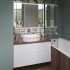 Мебель для ванной STWORKI Берген 100 белая с темной столешницей, раковина Bocchi Sottile 1521-001-0125