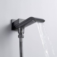 Душевая система встраиваемая Shevanik S4035T, оружейная сталь