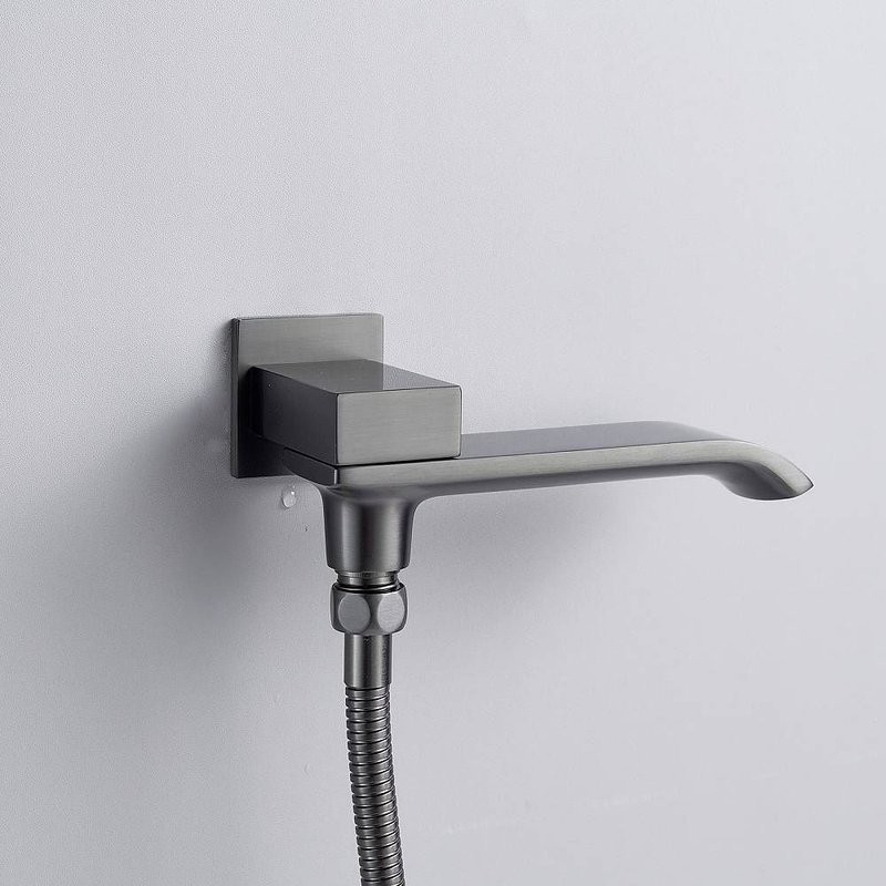 Душевая система встраиваемая Shevanik S4035T, оружейная сталь