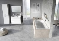 Акриловая ванна Ravak Chrome Slim 150x70 см, встраиваемая, белая, на ножках
