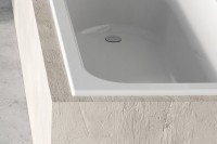 Акриловая ванна Ravak Chrome Slim 150x70 см, встраиваемая, белая, на ножках