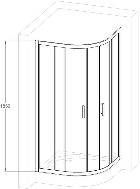 Душевой уголок Royal Bath HKD RB100 HKD-C-CH 100x100
