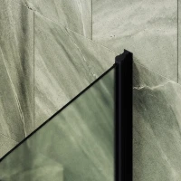 Шторка на ванну Maybahglass MGV-787-6 70x140, профиль черный, стекло сатин