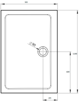 Поддон для душа Radaway Doros D Compact 120x90