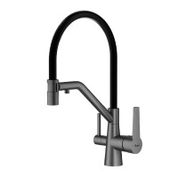 Смеситель для кухни с подключением фильтра Raglo R80.62.09, графит Смеситель для кухни с подключением фильтра Raglo R80.62.09, графит