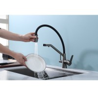 Смеситель для кухни с подключением фильтра Raglo R80.62.09, графит Смеситель для кухни с подключением фильтра Raglo R80.62.09, графит