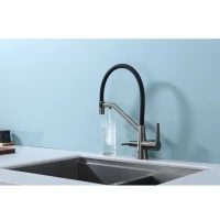Смеситель для кухни с подключением фильтра Raglo R80.62.09, графит