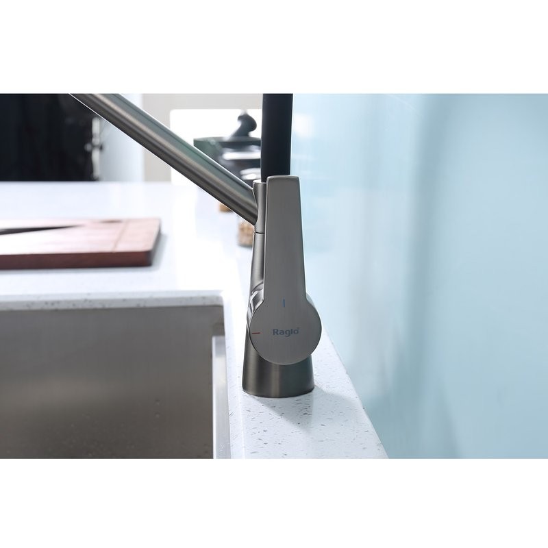 Смеситель для кухни с подключением фильтра Raglo R80.62.09, графит