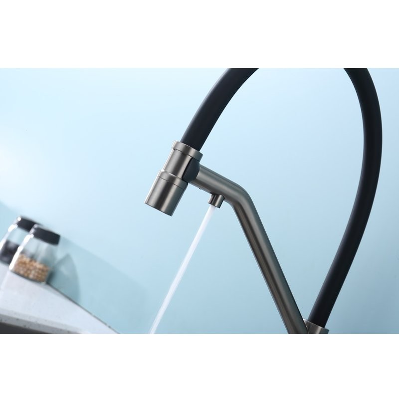 Смеситель для кухни с подключением фильтра Raglo R80.62.09, графит