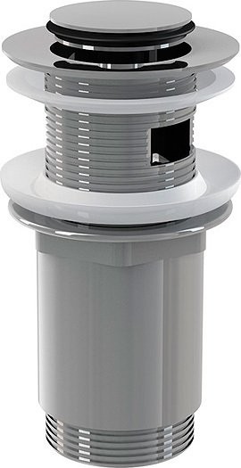 Донный клапан для раковины AlcaPlast A391 с переливом, хром