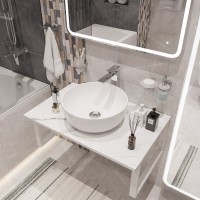 Донный клапан для раковины AlcaPlast A391 с переливом, хром