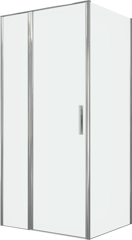 Душевой уголок Allen Brau Priority 100x80, профиль хром, стекло прозрачное