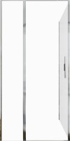 Душевой уголок Allen Brau Priority 100x80, профиль хром, стекло прозрачное