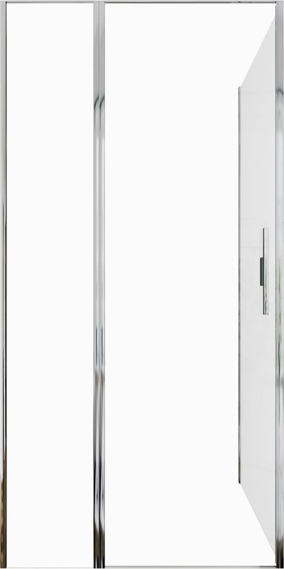 Душевой уголок Allen Brau Priority 100x80, профиль хром, стекло прозрачное