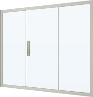 Шторка на ванну Kubele DE019 P3-CLN-MT 170х150 см, профиль матовый хром