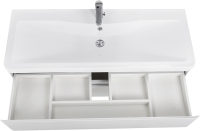 Мебель для ванной комнаты BelBagno Albano 120 подвесная, bianco lucido, белая глянцевая раковина