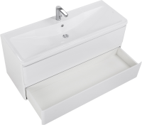 Мебель для ванной комнаты BelBagno Albano 120 подвесная, bianco lucido, белая глянцевая раковина