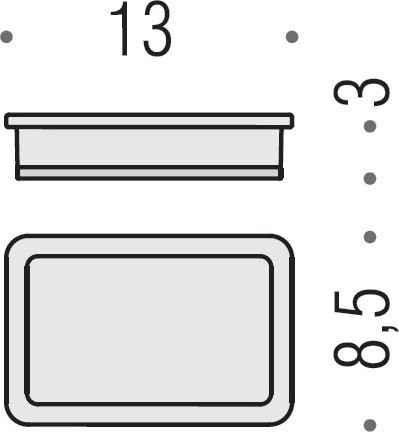 Мыльница Colombo Design Lulu B6240 хром