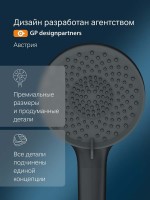 Душевая лейка AM.PM X-Joy F0285A022 черная Душевая лейка AM.PM X-Joy F0285A022 черная