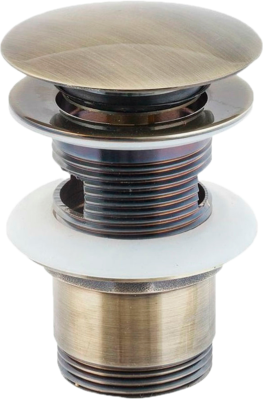 Донный клапан для раковины SantiLine SL-109 с переливом, бронза
