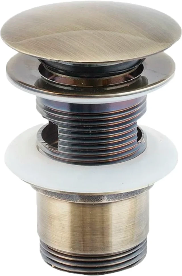 Донный клапан для раковины SantiLine SL-109 с переливом, бронза