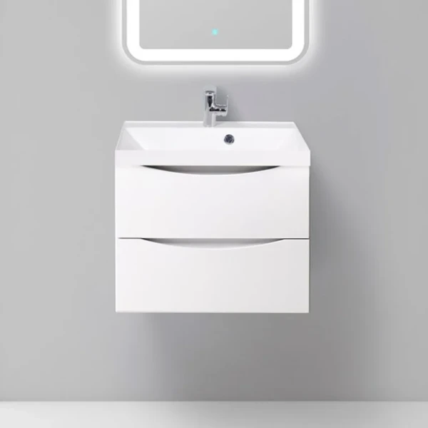 Тумба с раковиной BelBagno Marino 60 bianco lucido, подвесная