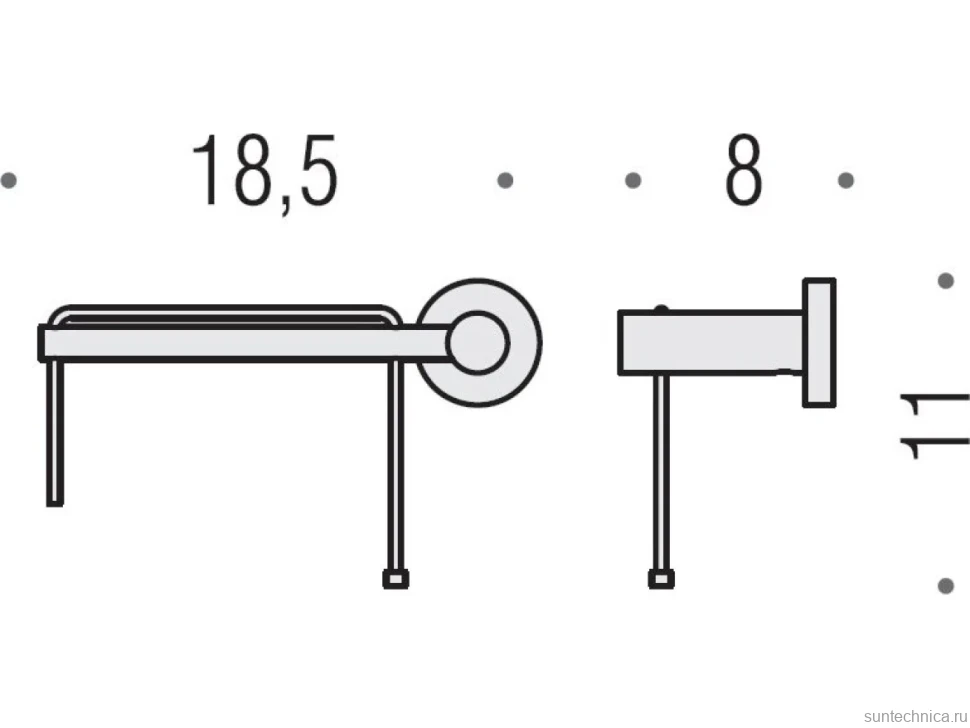 Держатель туалетной бумаги Colombo Design Plus W4908.SX