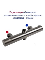 Душевая стойка BOND Circle B12-8277 с термостатом, оружейная сталь