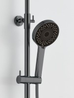 Душевая стойка BOND Circle B12-8277 с термостатом, оружейная сталь