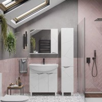 Зеркало SanStar Каскад 80 белое