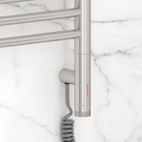 Полотенцесушитель электрический Сунержа Богема 3.1 00-6007-1240 130x45 см, подключение справа, без покрытия, лесенка, с полкой