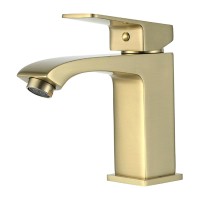 Смеситель для раковины Frap H76 F1076-3 золотой сатин Смеситель для раковины Frap H76 F1076-3 золотой сатин