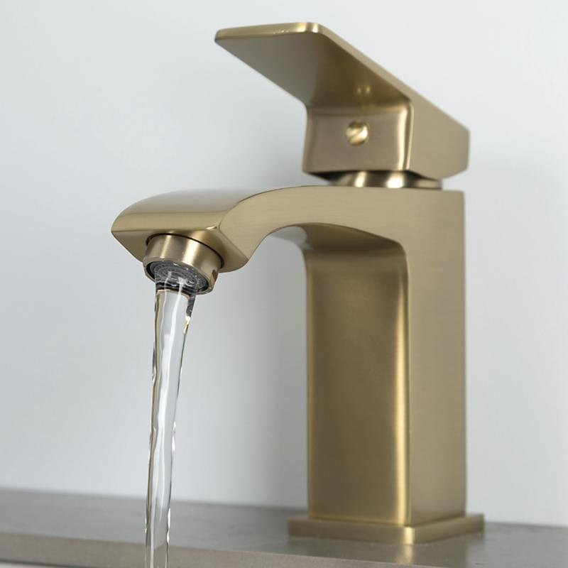 Смеситель для раковины Frap H76 F1076-3 золотой сатин